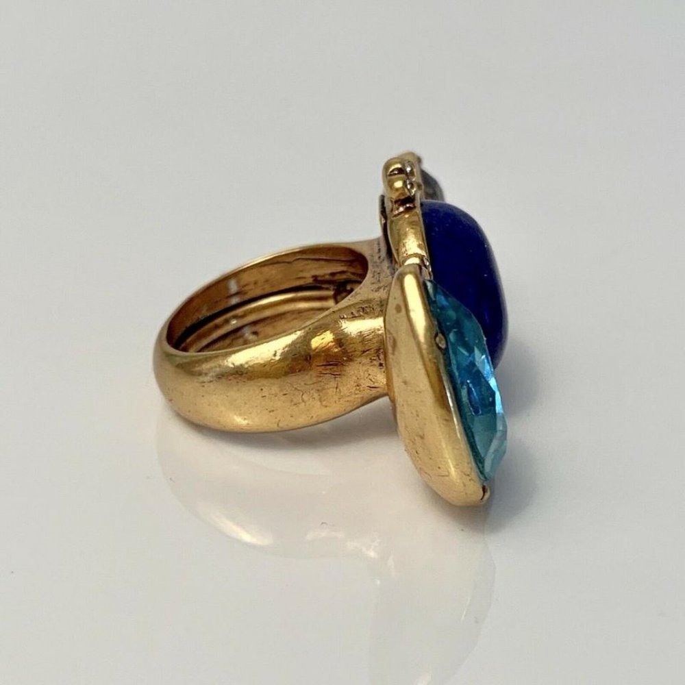 Oscar de la Renta 3-Crystal Ring Adjustable - Picture 7 of 10